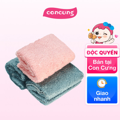 Combo 3 khăn sợi sồi kháng khuẩn ConCung Good HM2W 25x25 cm