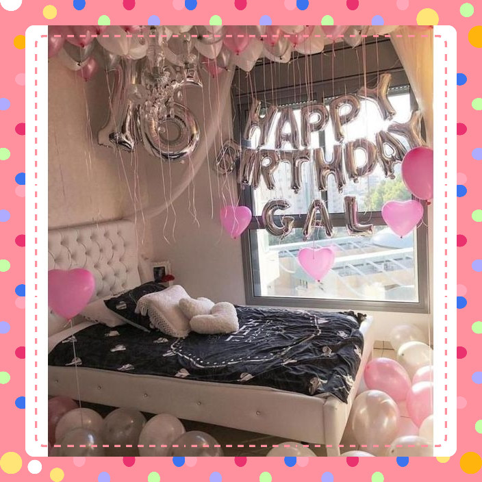 { Hàng Hot} Bộ bong bóng happy birthay tặng kèm vỏ bóng KD200
