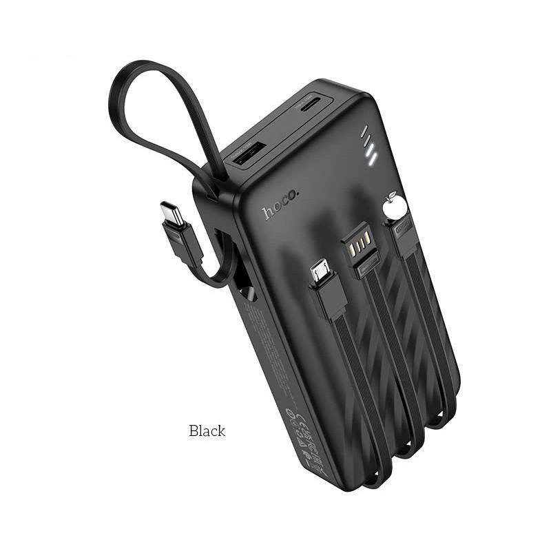 SDP nhanh dung lượng 10000mAh Hoco J146 kèm 4 dây Micro + USB + LN + Type-C Mobile247