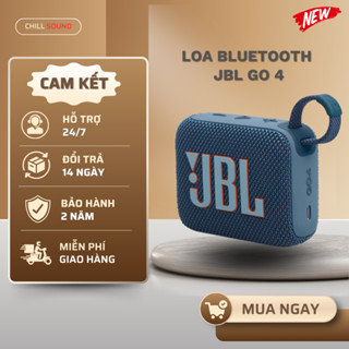Loa Bluetooth không dây JBL Go 4 - Loa cầm tay di động nhỏ gọn - Pin 7H - Chống nước IP67 - Bluetooth 5.3 có micrô. Bảo hành 2 năm