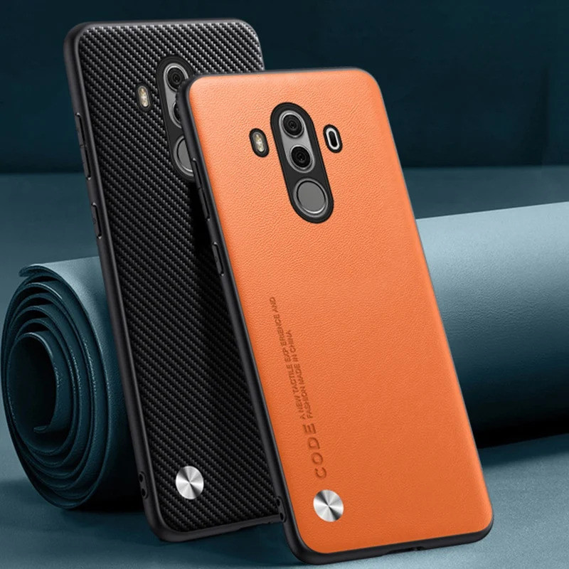 Ốp Da PU Sang Trọng Cho Huawei Mate 10 Pro 10Pro Ốp Lưng Silicon Bảo Vệ Toàn Diện Ốp lưng Huawei Mat