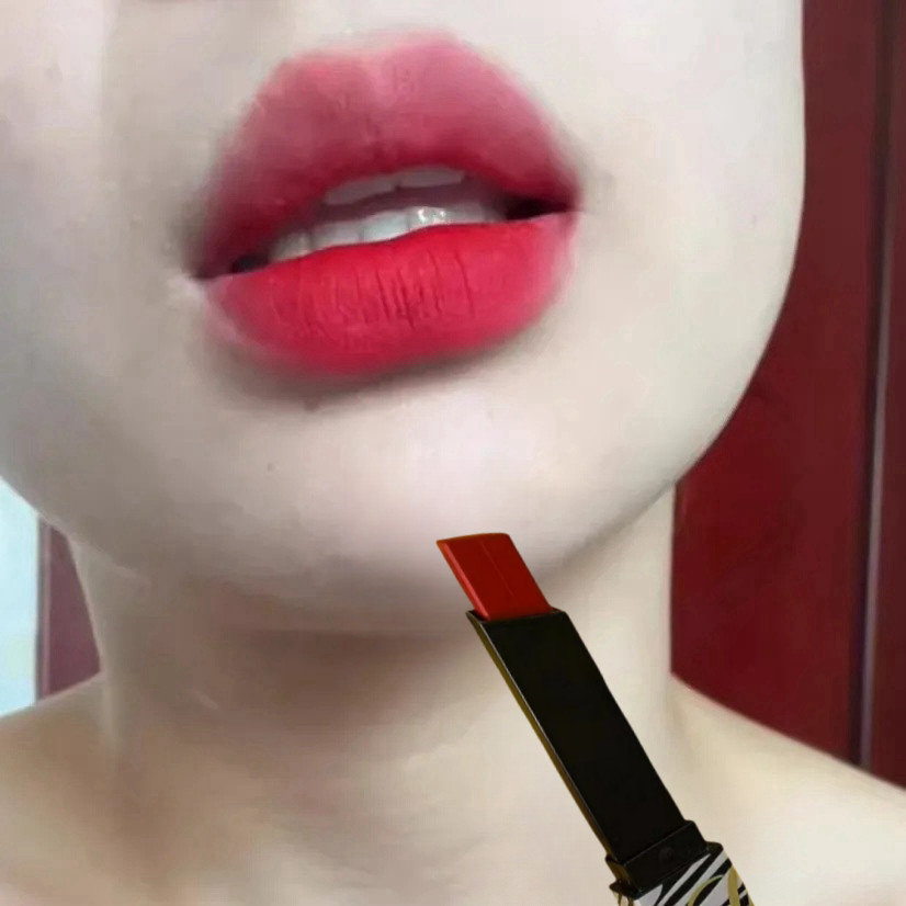 New Product#Apply once, be asked once about the autumn red hueMatte Lipstick Brightening Lip Gloss f