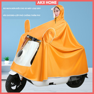 Áo mưa đi xe máy cỡ lớn che phủ toàn thân, vải Oxford chống mài mòn+lớp PVC chống thấm nước cao cấp AM01