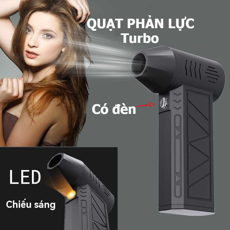 Turbo fan - Quạt phản lực Mini Dùng mô tơ Jet Fan máy bay Tốc Độ Gió Mạnh 35m/s - Máy Thổi Bụi cổng 