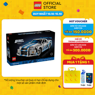 LEGO TECHNIC 42210 Đồ Chơi Lắp Ráp Xe Đua Nissan Skyline GT-R (R34) (1410 chi tiết)