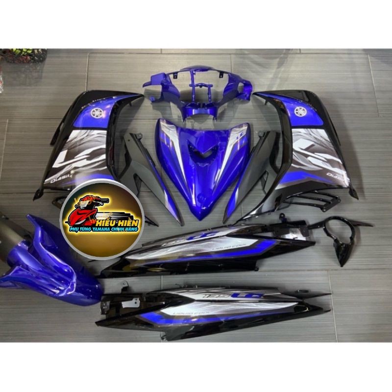 Dàn áo Exciter 135 xanh đen tem Lc v7 thời trang chất lượng cao