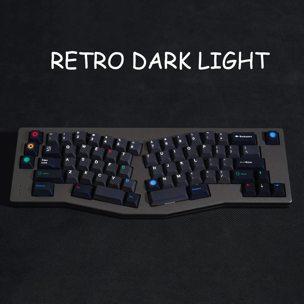 Set grande RETRO ĐÈN ĐÈN GMK Keycap Clone Cherry Profile MX PBT DYE-SUB Keycaps mỗi ISO Enter 7u Spa