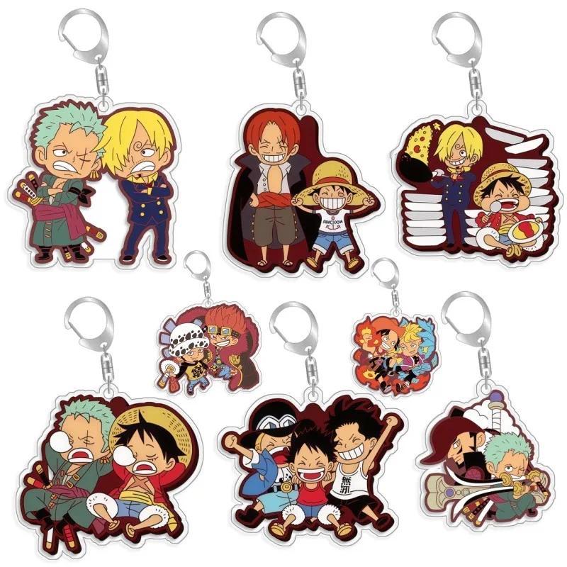 For OPTCG Card móc khóa MonkeyD.Luffy Zoro Sanji móc khoá  Anime Game Fans  Recycled acrylic  Rare C