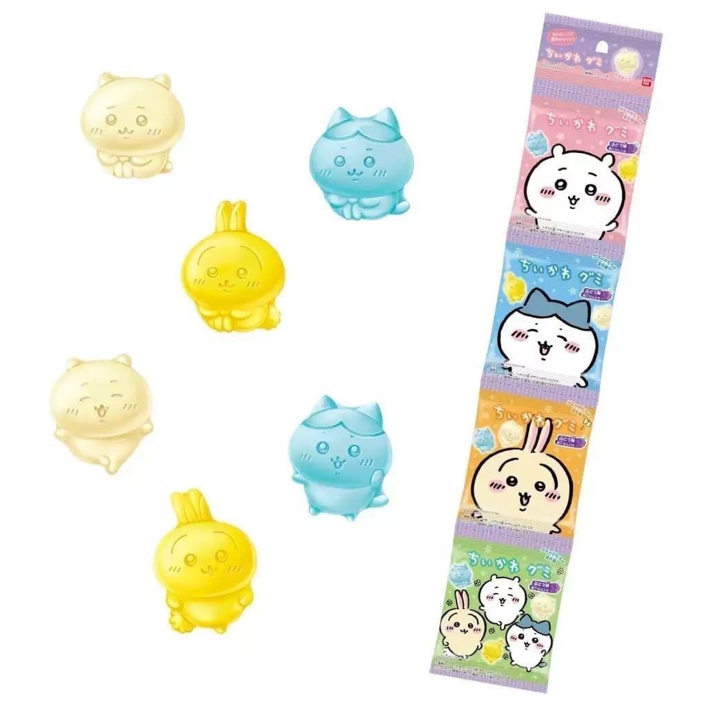 Bandai chiikawa Fruit Jelly Four Pack Fruit Candy Fruit Flavor Snacks / Bandai chiikawa Fruit Jelly 