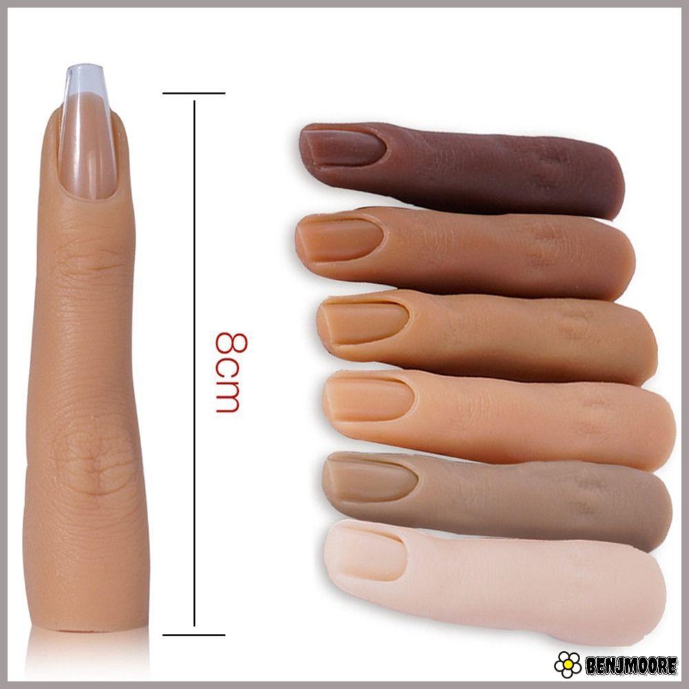 BENJMOORE Ngón tay giả DIY Dụng cụ làm móng tay 6 màu
