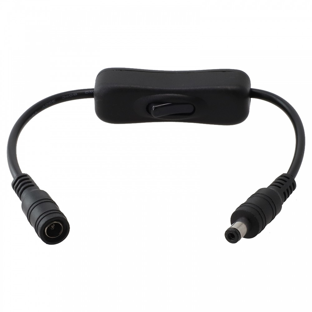 [DOLLDOLL-VN]Switch For LED Inline On/Off Lighting Parts Physical Rocker Switch 30cm DC Plug