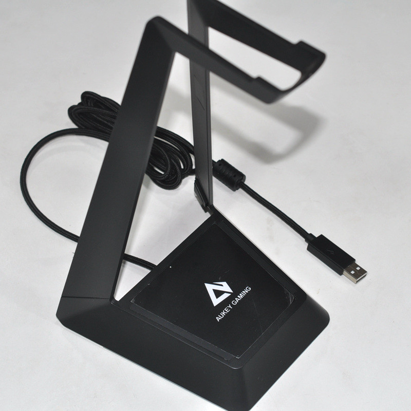 Giá đỡ tai nghe Aukey Aukey Giá đỡ tai nghe trò chơi có đèn khí quyển RGB USB HUB