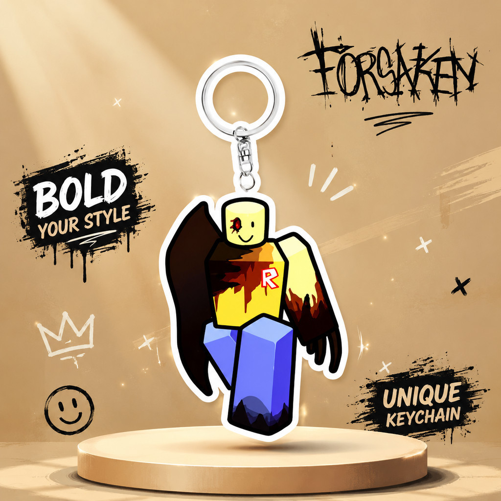 Gantungan Kunci karakter Roblox Forsaken Survivors & Killer / Ganci Roblox Forsaken / Keychain roblo