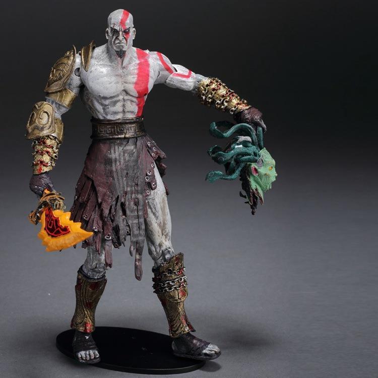 God of War NECA Head-raising God of War Kuiye Quitus Fire Edition Joint Movable Boxed Hình Mẫu