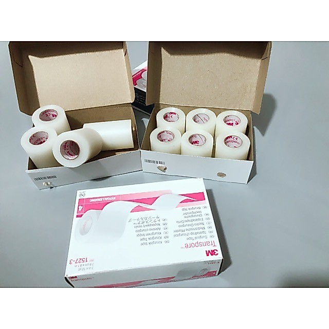 Băng keo trong plastic y tế 3M TRANSPORE 1527 Không thấm