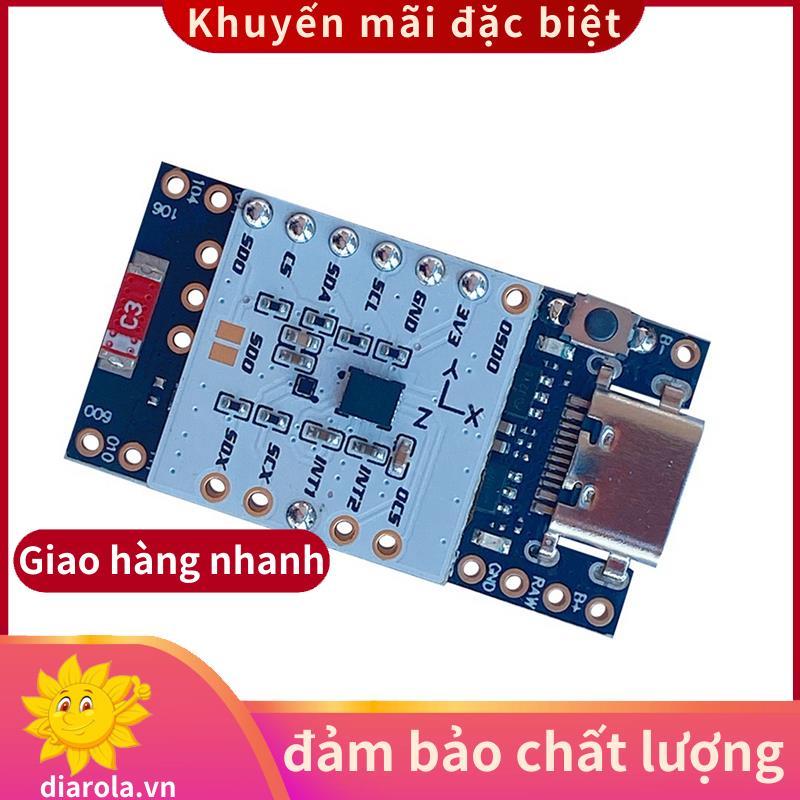 Mô-đun SmolSlime dựa trên mô-đun NRF SlimeVR, ProMicro NRF52840 + (LSM6DSV + QMC6309). diarolavn