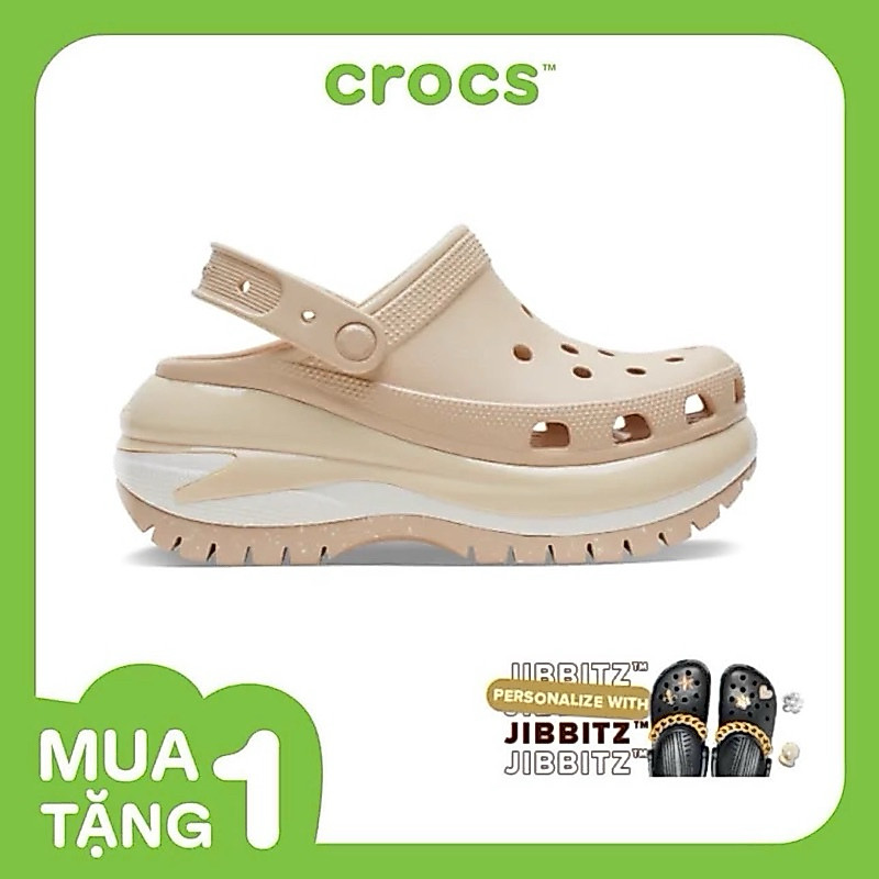 [ CHÍNH HÃNG ] GIÀY CLOG UNISEX CROCS MEGA CRUSH - SHITAKE