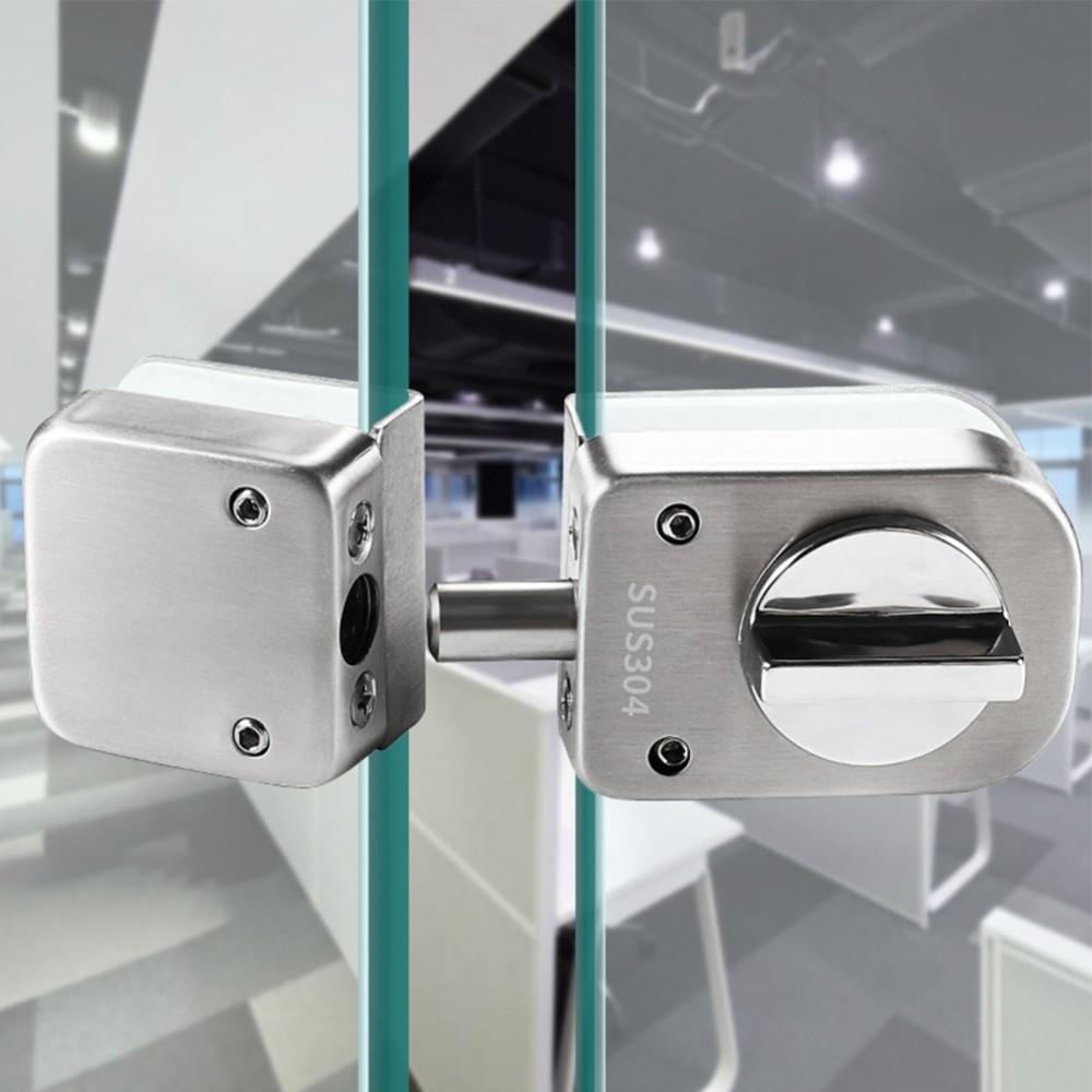 [DOLLDOLL-VN]Glass Door Lock Office Compact Easy Installation Exquisite Family House