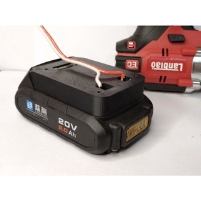 Đế lấy nguồn từ pin Lanbiao 20v/HTB