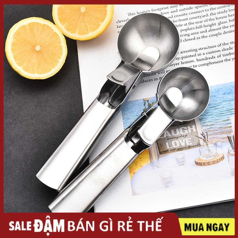 Ice Cream Scoops thép không gỉ Ice Cream Digger không dính trái cây Ice ball maker dưa hấu Ice Cream