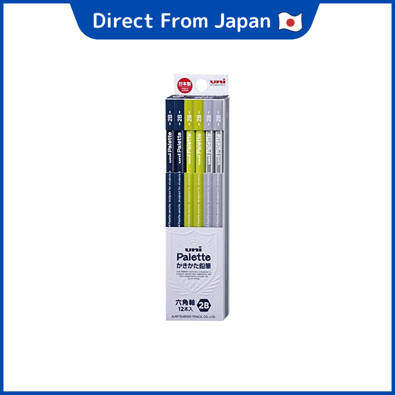 Mitsubishi Pencil Kakikata Pencil Uni Palette 2B Kakikata Navy 1 Dozen K56362B