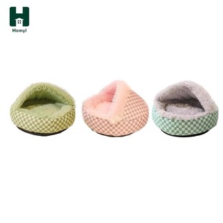 Homyl Giường Mèo Tròn Thú Cưng Nhà Thú Cưng Thoải Mái Ấm Áp Mùa Đông Mèo Con Kitty Nơi Ở Cho Mèo Con Đồ Dùng Cho Chó Nhỏ