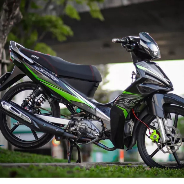 Decal Tem Rời Xe  Sirius Fi 115 ZR Dán Xe Đen