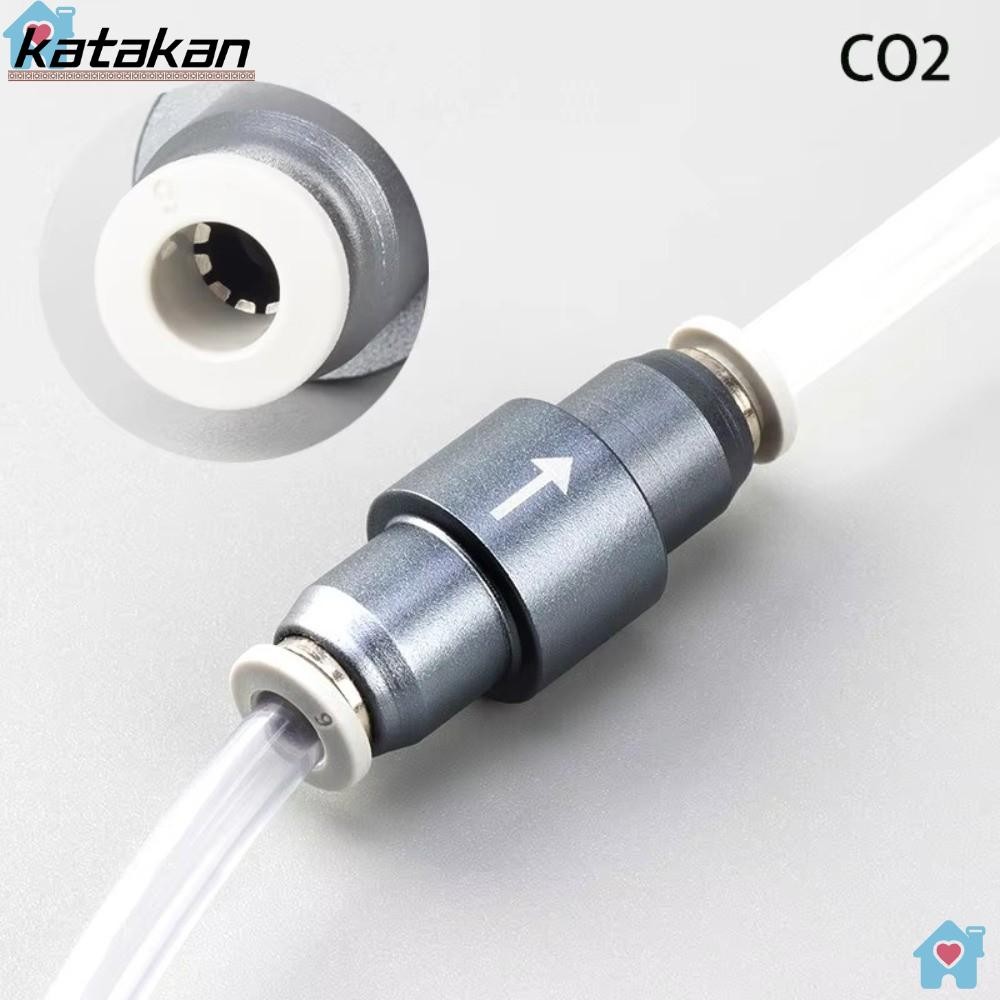 Van kiểm tra một chiều KATAKAN CO2, Van CO2 giao diện ống khí 4X6mm bằng kim loại, Van máy phát điện