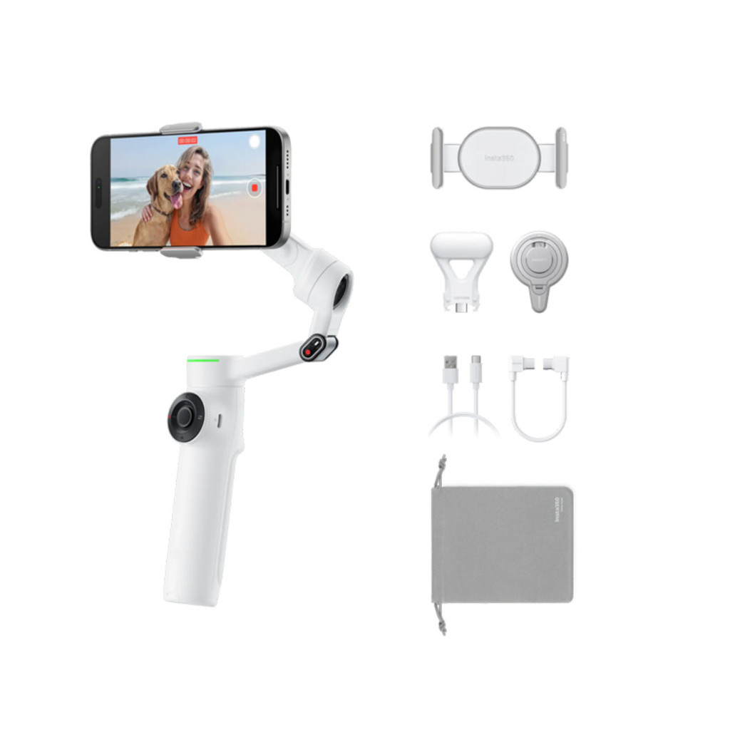 Gimbal Insta360 Flow 2 Pro Standard Bundle - Tay Cầm Chống Rung cao cấp cho Điện Thoại Chính Hãng