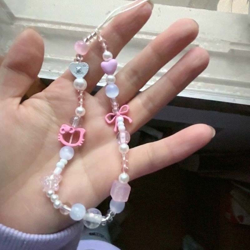  dây đeo điện thoại ngắn  nữ dễ thương  dây đeo máy ảnh Dây đeo điện thoại hình nơ mèo | BigBuy360 - bigbuy360.vn