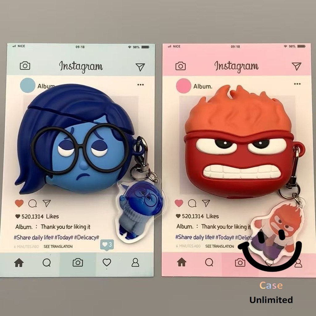 Dành Cho HOCO EW76 EW77 EW78 Case Ốp Tai Nghe Tai Nghe Vỏ Tai Nghe Hoạt Hình Sáng Tạo Angry Youyou h