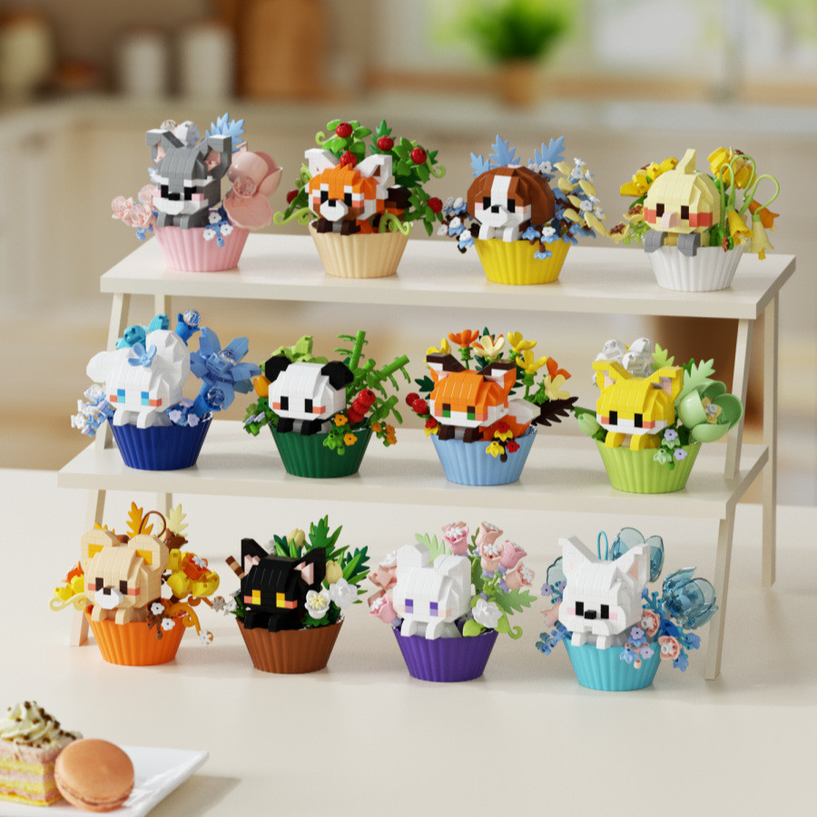 MINI BRICKS Nano Khối Xây Dựng Đồ Chơi Hoạt Hình Cho Trẻ Em Quà Tặng Sinh Nhật Động Vật Gạch Mini