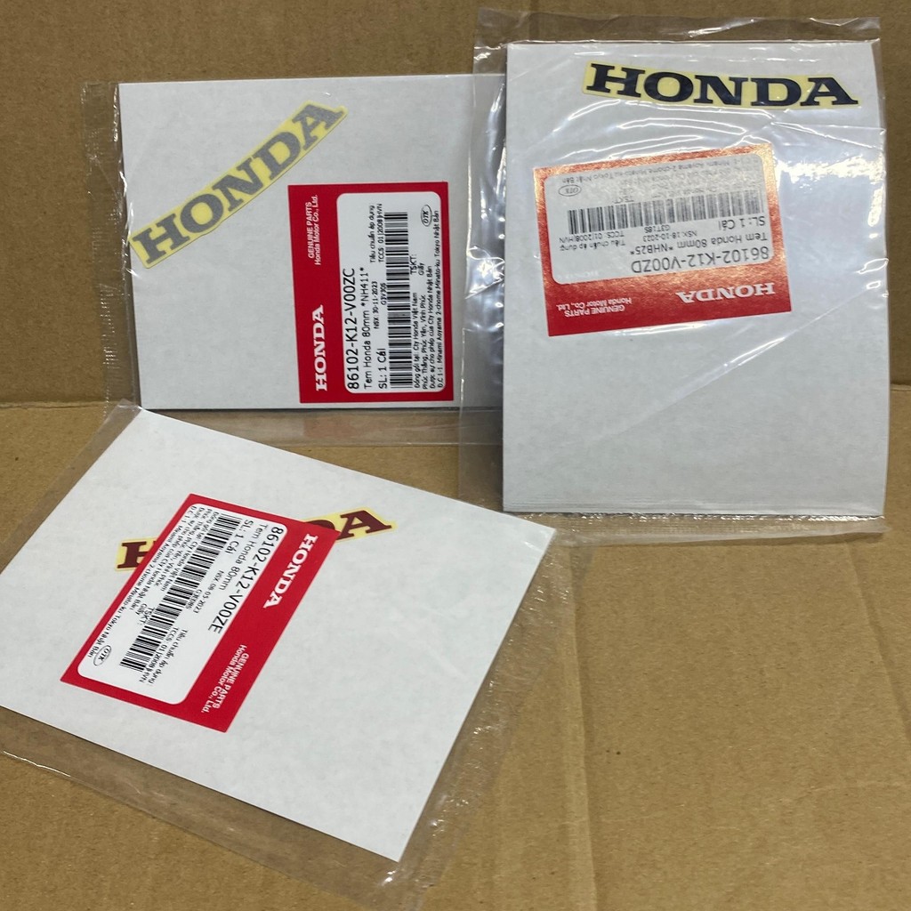 Tem Honda SH 350i chính hãng 80MM, phụ kiện hoàn hảo cho xe SH 350.