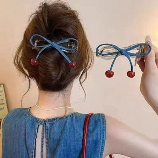  Kẹp Tóc Denim Hình Mỏ Vịt Thanh Lịch - Phụ Kiện Tóc Ngọt Ngào Cho Nữ 