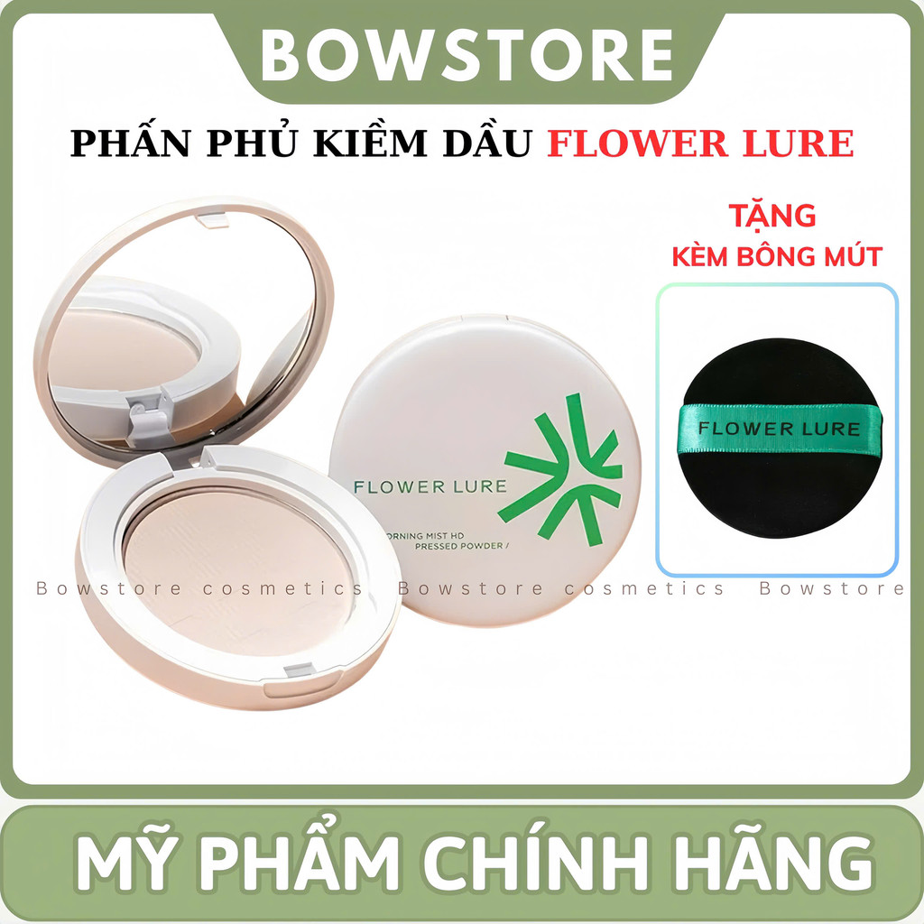 [FLOWER LURE] Phấn Phủ Kiểm Soát Dầu Flower Lure Lâu Trôi Kiềm Dầu Chống Nước Làm Sáng Và Đều Màu Da