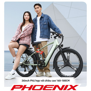 【Xe Đạp Điện Thể Thao 26 Inch】Thiết Kế Mạnh Mẽ, Giảm Xóc Kép Êm Ái, Thông Minh – Bảo Hành 20 Tháng – Thương Hiệu Uy Tín