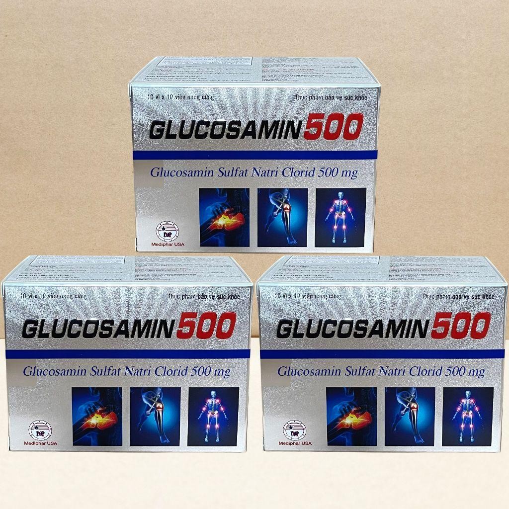 Combo 3 Hộp Glucosamin 500 - Rostex - Mediphar USA - Vitamin Chữa Lành