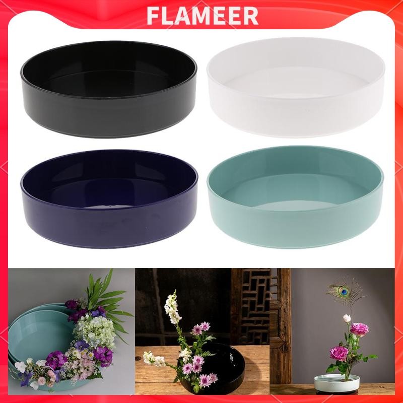 Hộp đựng bình hoa tròn cổ điển Suiban để cắm hoa Ikebana