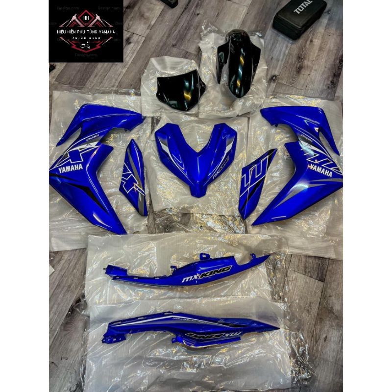 "Dàn áo Exciter 155 xanh GP với tem Mx King nổi bật và chất lượng"