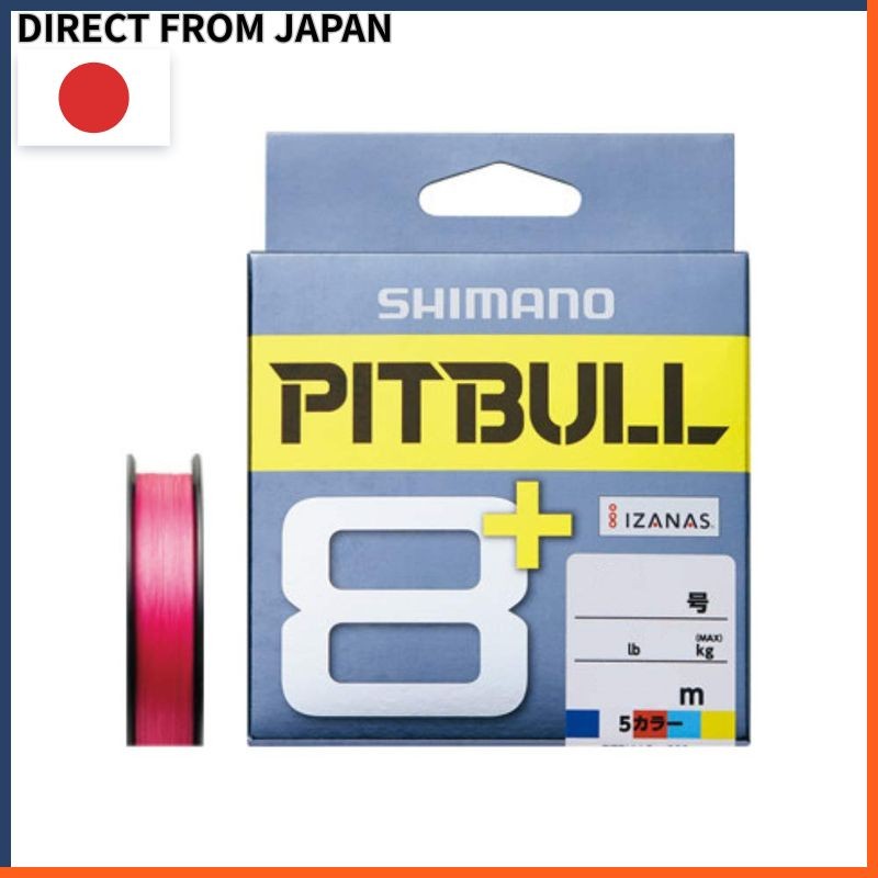 SHIMANO PE Line Pitbull 8+ 0.4-2.0 Size 150m/200m 5-Color Tracer Pink