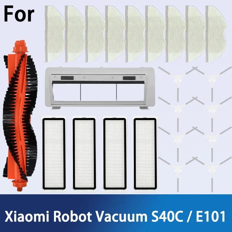 Phụ kiện Xiaomi Robot hút bụi S40C / E101 Bàn chải bên chính Bộ lọc HEPA Phụ tùng cây lau nhà