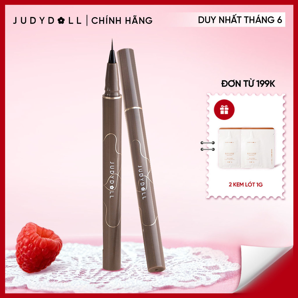JUDYDOLL Bút kẻ mắt nước Siêu mảnh Slim liquid eyeliner Chống nước Lâu trôi Không lem 0,014mm