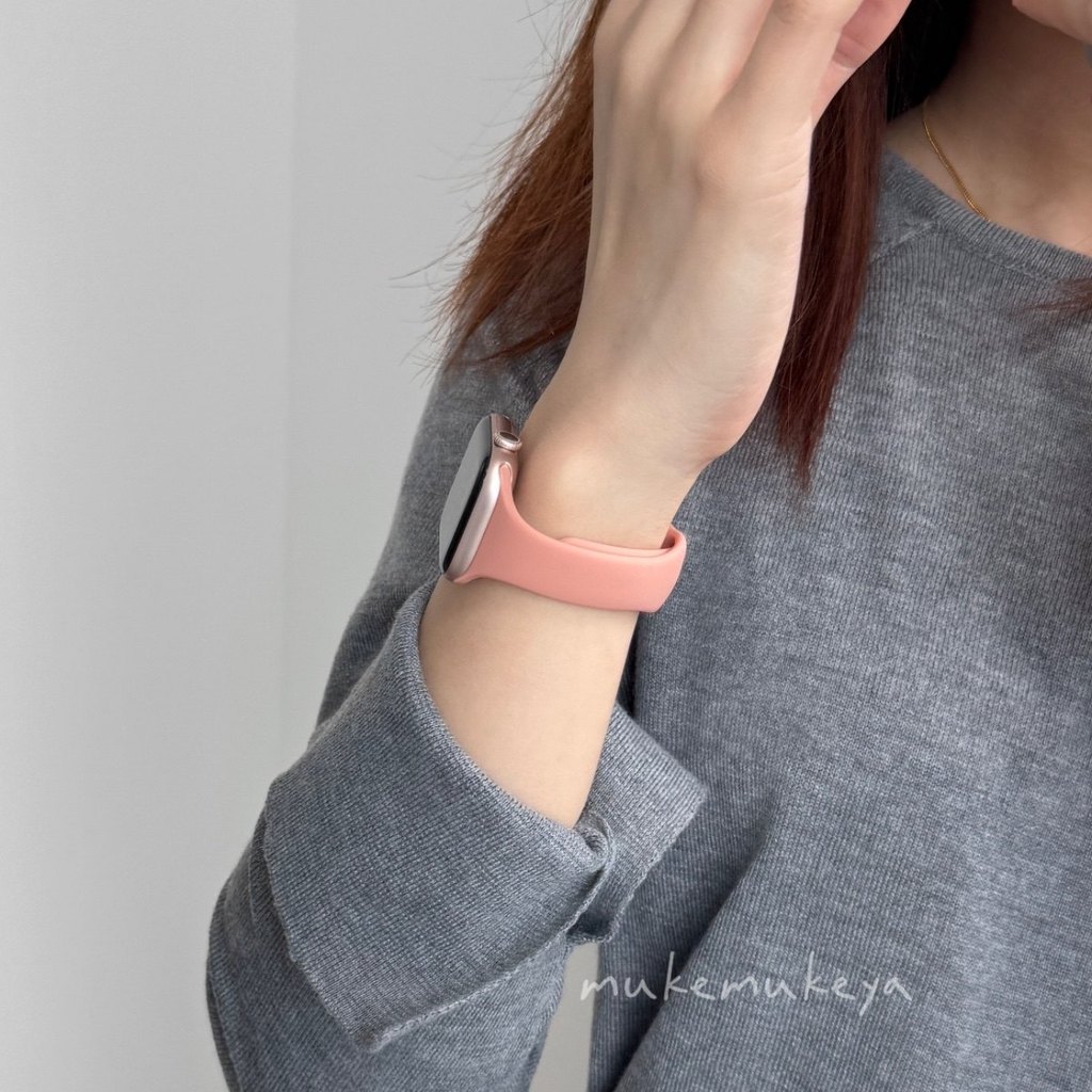 Thích hợp cho Apple Watch Silicone Dây đeo thắt lưng nhỏ Apple watch8 Vòng đeo tay nữ iwatch Dây đeo