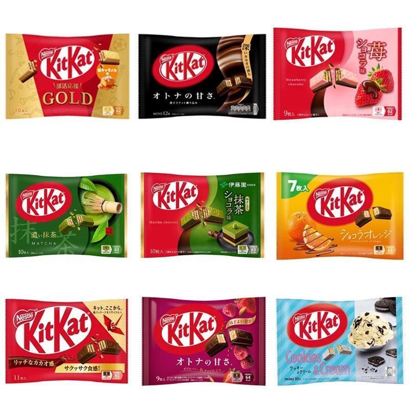 Nhật Bản Nhập Khẩu Kitkat Nestle Kitkat Matcha Dâu Sandwich Chocolate Wafer Bánh Quy Influencer Snac