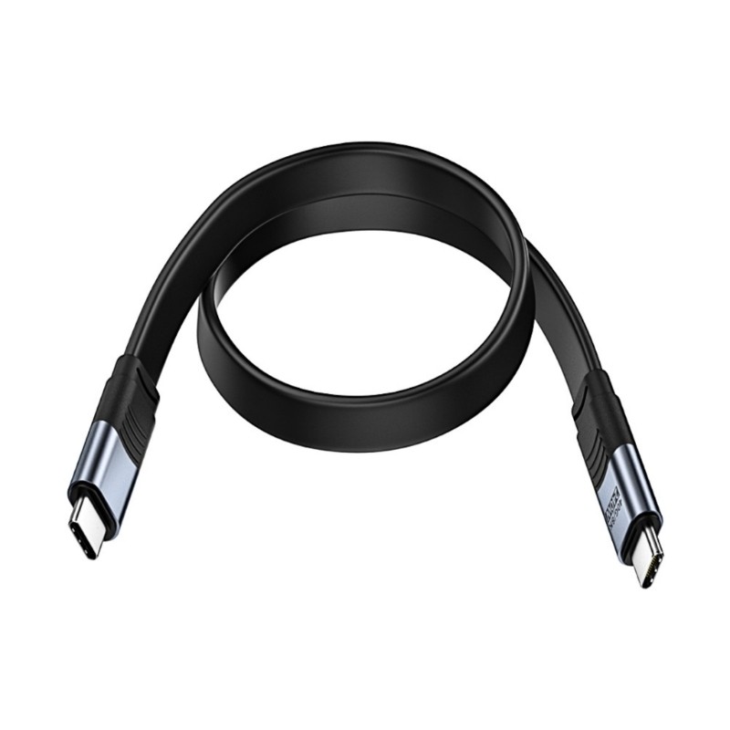 Mtt Cáp USB ngắn 4 0 20 50Cm Dây phẳng 40Gbps Tốc độ 240W Giao hàng điện cho điện thoại SSD ngoài eG