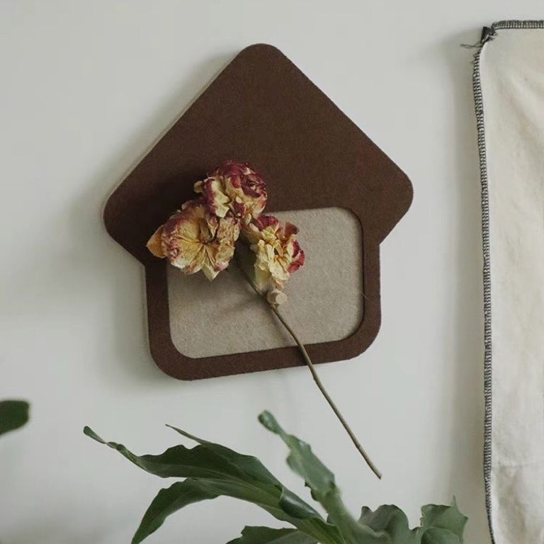 TQ~Felt wall sticker cork board wall decoration key holder storage wall hanging display board entran