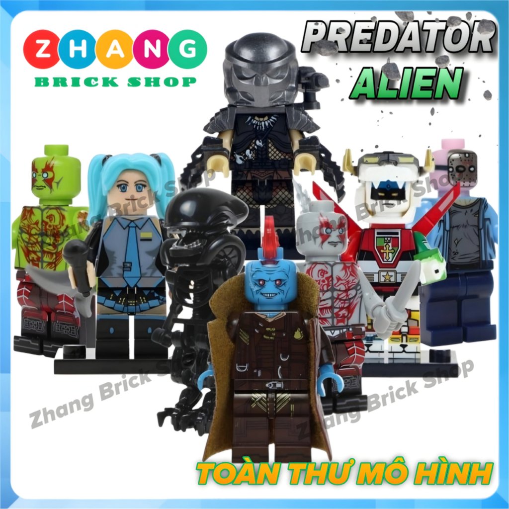 Mô hình nhân vật Predator Hatsumi Miku Hesman Alien Jason Voorhees Yondu Drax POGO PG8102 Zhang Bric
