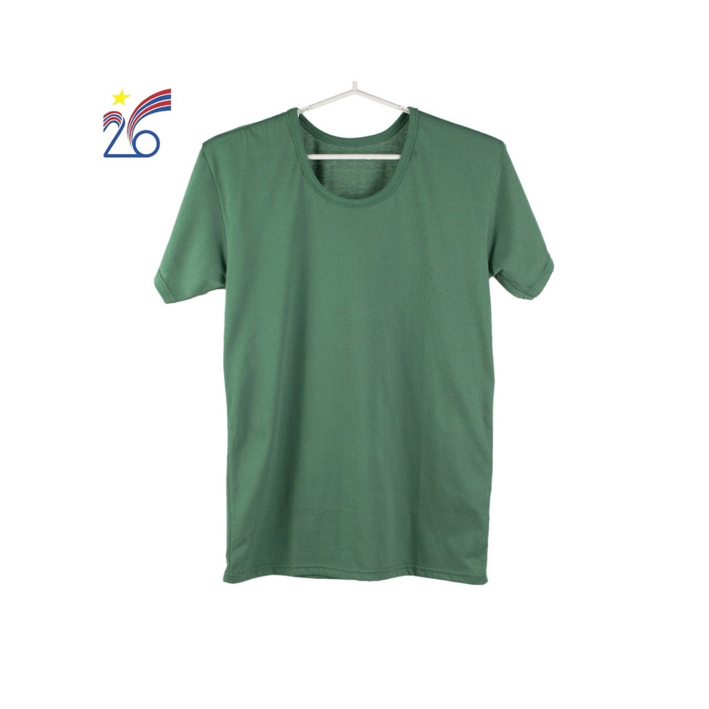 Áo cộc tay màu xanh dệt kim cổ tròn công ty cổ phần 26
