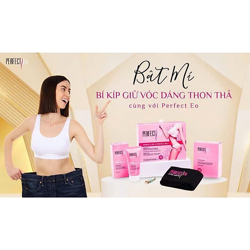 3 ĐAI NỊT Vòng Eo Hoàn Hảo Perfect Eo ( không kèm gel tan mỡ)