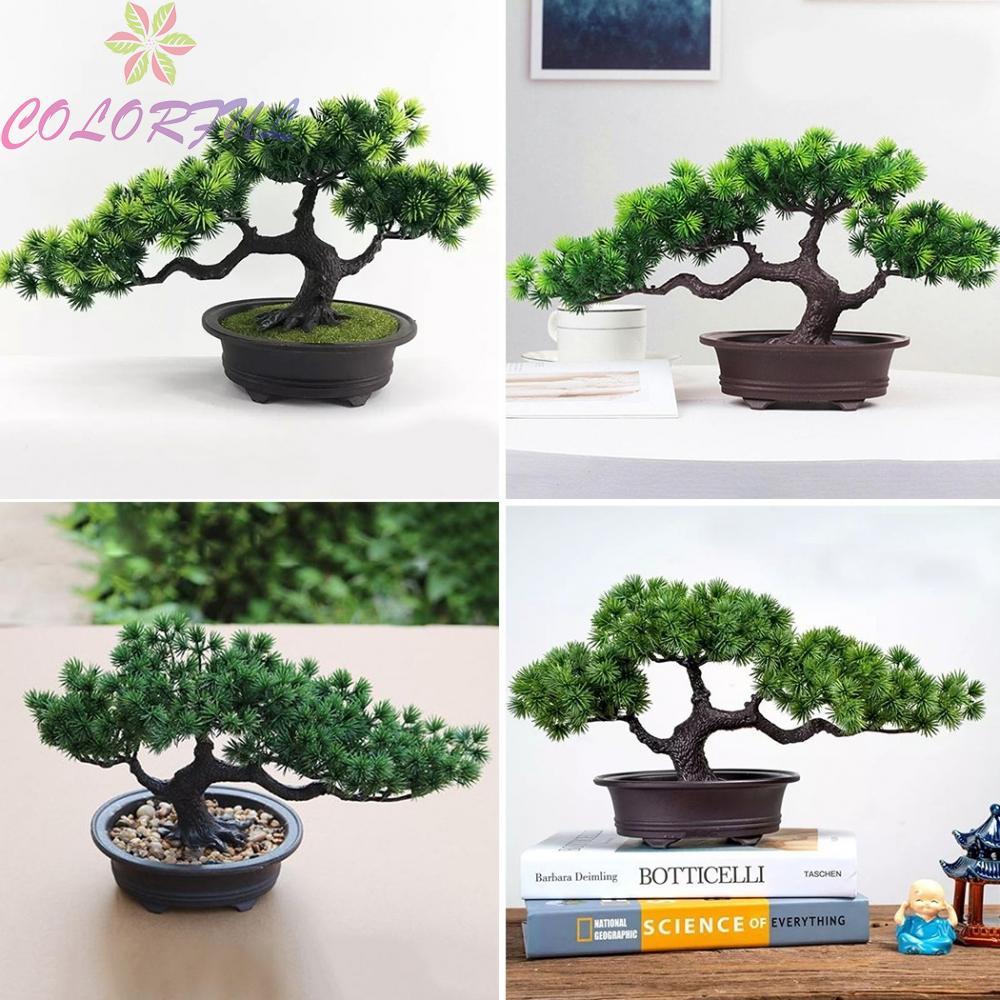Artificial-Bonsai Tree Fake Plant-Decoration For-Desktop Display Bonsai Decor